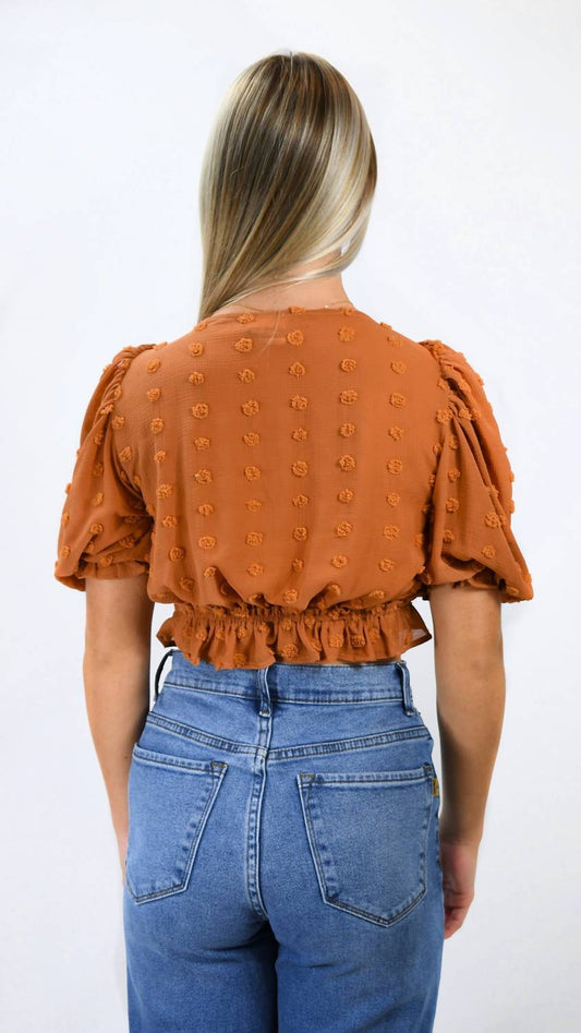 Sky To Moon - Good Feelings Swiss Dot Crop Top