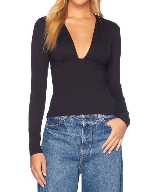 Susana Monaco - Long Sleeve Open Front Top
