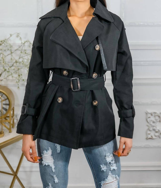 Surelymine - Mid Length Trench Coat Jacket
