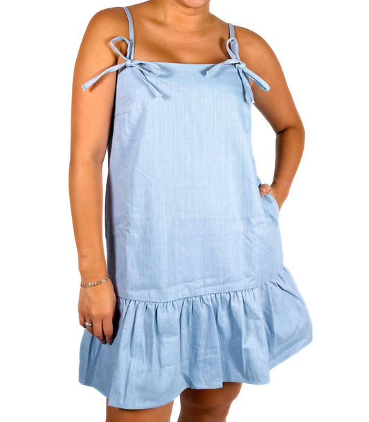 Aureum - Maddie Bow Strap Mini Dress