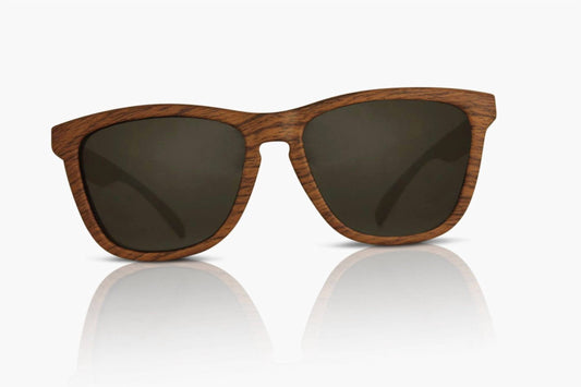 Far Out Sunglasses - Wood Grain Polarized Premiums Black Lens