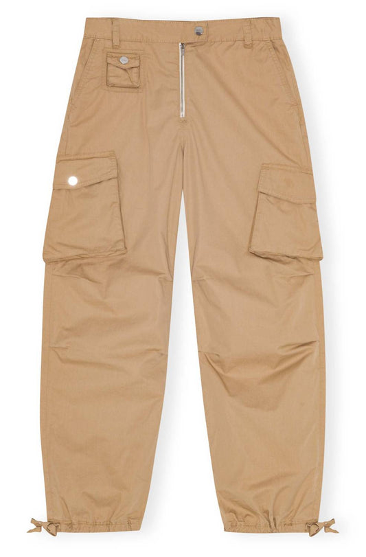 Ganni - Cotton Twill Pants