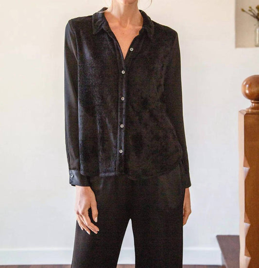Velvet Boyfriend Shirt