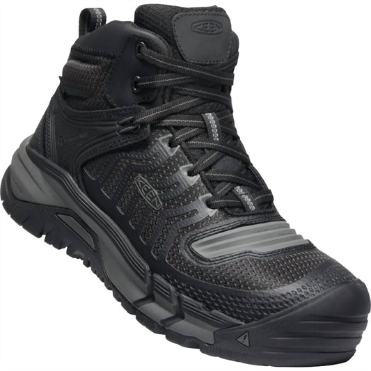 Keen - Men's Kansas City Mid Lace-Up Waterproof Work Boots - Carbon Fiber Toe