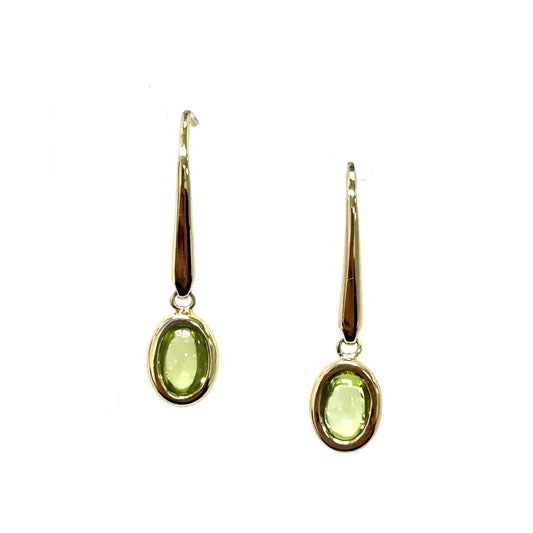 Aamiaa - Color Candy Collection Earrings With 6x4 Oval Peridot