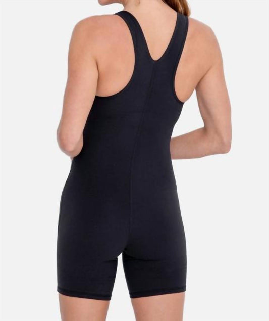 Green-Racerback V Neck Shortsie