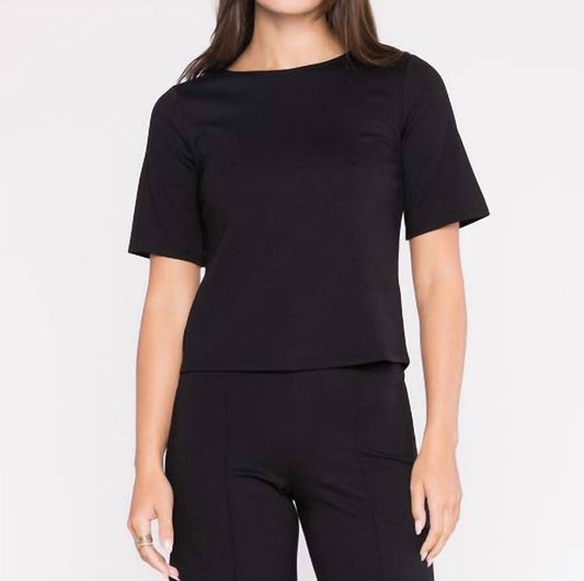 Ripley Rader - Ponte Knit Short Sleeve Top