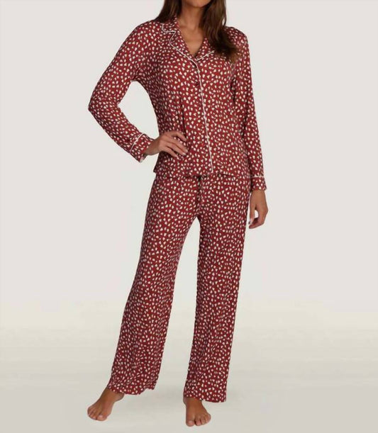 Dylan - Hearts Long Sleeve Pajama Set