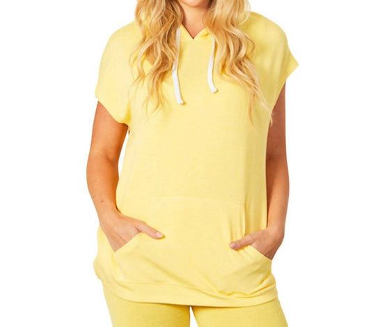 Sleeveless Hoodie with Pocket