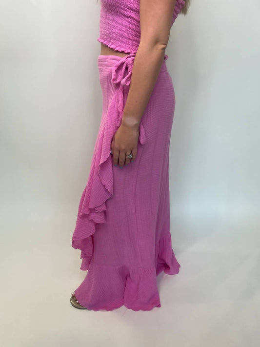 Felicite - Ruffle Maxi Wrap Skirt