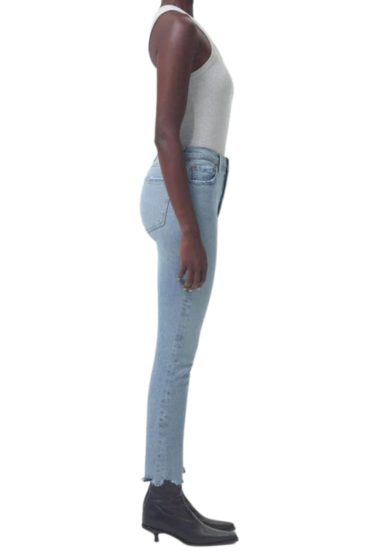 Agolde - Nico High Rise Slim Fit In Rooted