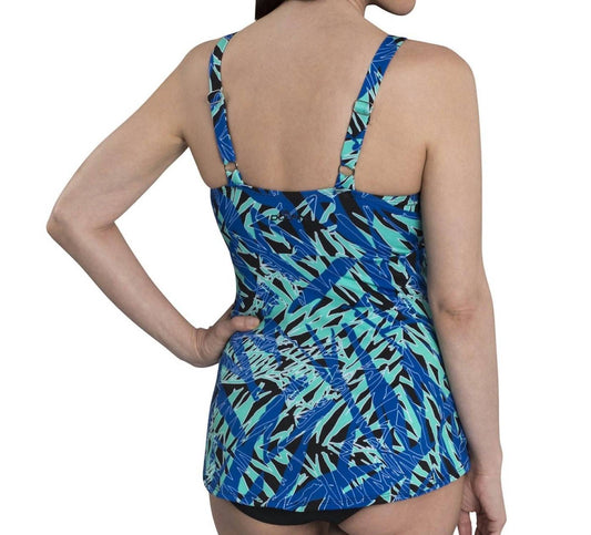 Dolfin - Printed Chlorine Resistant Scoop Neck One Piece Swimsuit