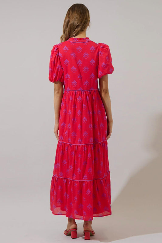 Sugarlips - Delmas Floral Renley Tiered Maxi Dress