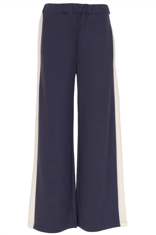 P.Cill - Women's Butter Modal Side Strip Wide Leg Pants