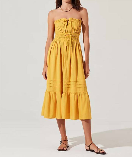 Astr - Aubrie Strapless Midi Dress