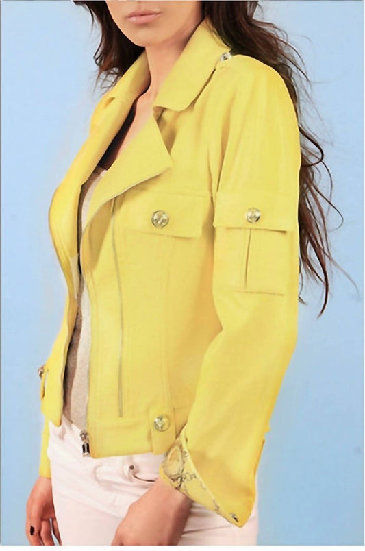 Insight - Vegan Leather Zip Up Jacket