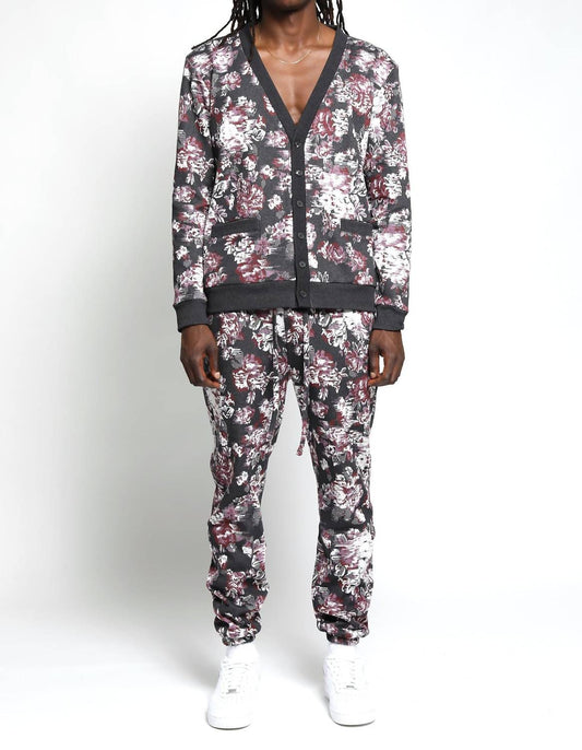 Floral Glitch Hyper Reality Knit Pants