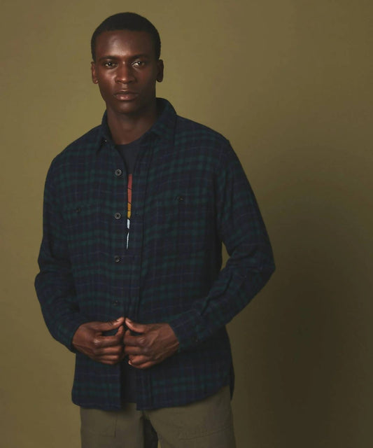 Hartford - Double Face Flannel Percey Overshirt