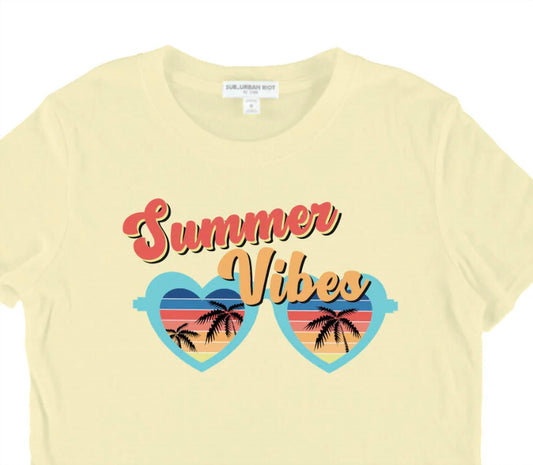 Suburban Riot - Girl's Summer Vibes Boxy Tee