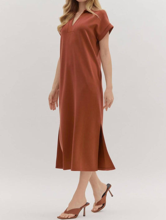 Entro - Autumn Stroll Midi Dress