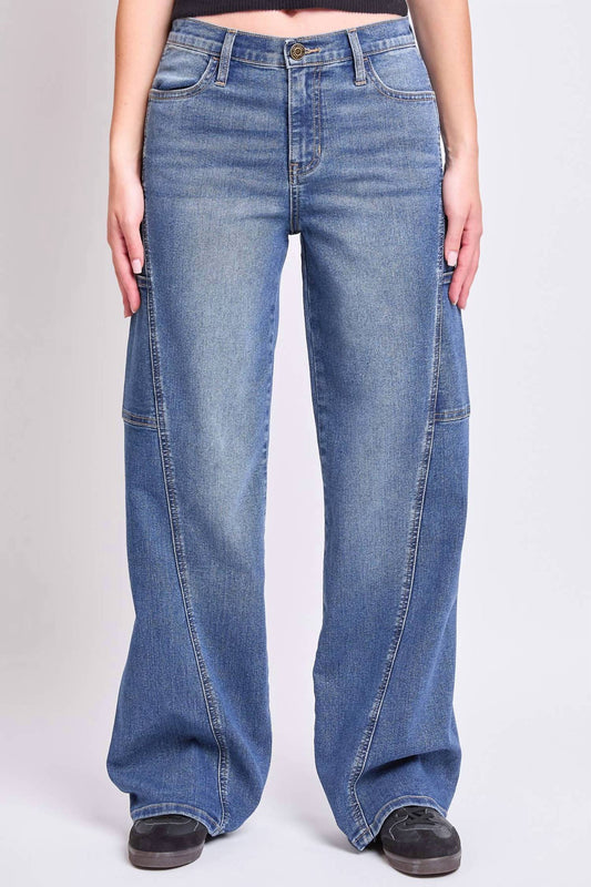 Ymi - Junior High Rise Wide Leg Jeans
