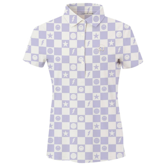 Swingjuice - Women's Golf Smile Face Polo Shirt