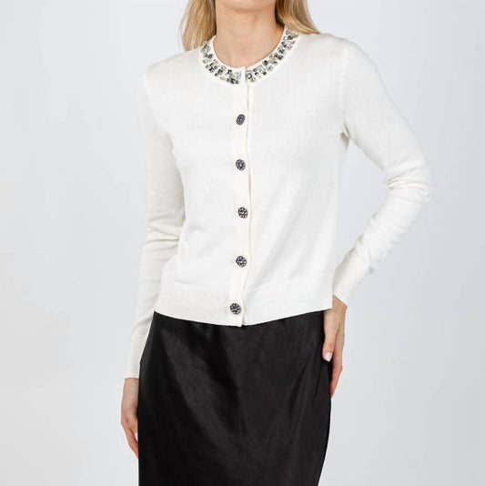 J. Society - Bella Jewel Neck Cardigan