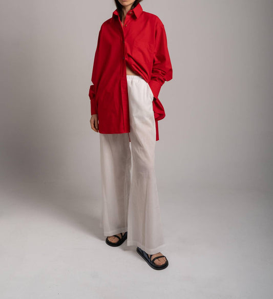 Sloan - Cotton Poplin Boyfriend Button-Down Shirt