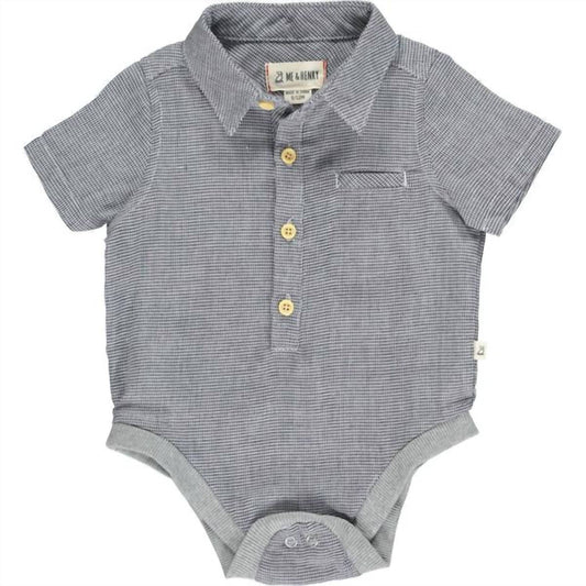 Me & Henry - Boy's Helford Woven Onesie