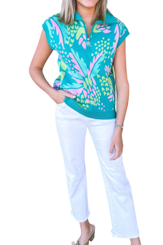 Mary Square - Print Sweater