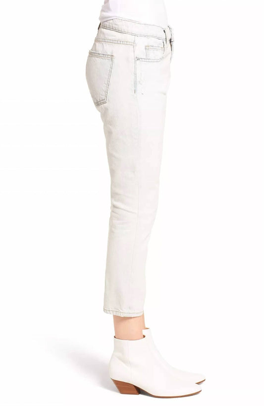 Current/Elliott - The Cropped Straight Leg Destroy Ankle Jean