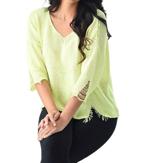 Kendall Raw Cut Crochet Top