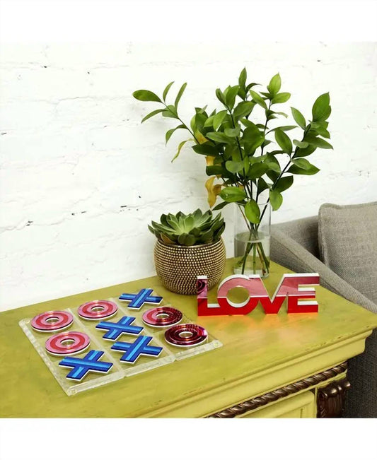 Tara Wilson Designs - Mirror Stripe Tic Tac Toe Game Board