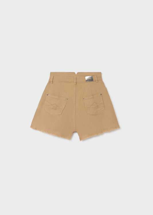 Mayoral - Girl's Frayed Twill Short
