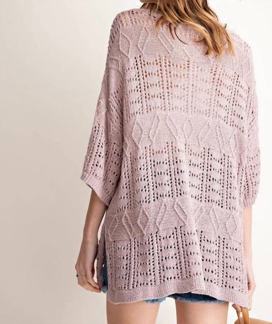 Easel - Light Sweater Knit Top