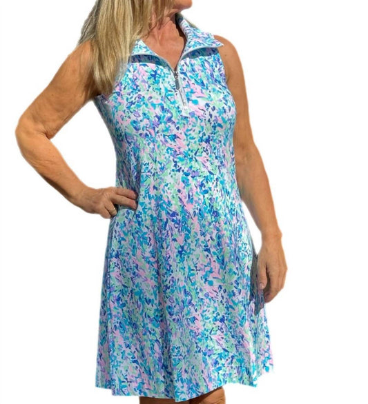 Lulu-B - Women's Sleeveless Zip Swing Dress