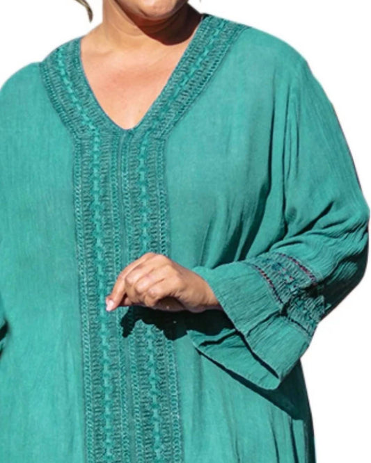 On The Plus Side - Tatum V-neck Tunic - Plus