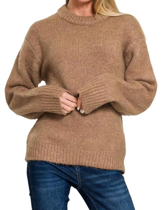 Zenana - Round Neck Sweater