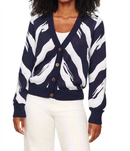 &Isla - MILA ZEBRA VEE CARDIGAN - Snagged & Bagged