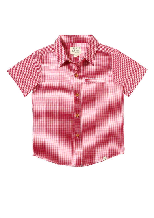 Me & Henry - Boy's Micro Plaid Shirt