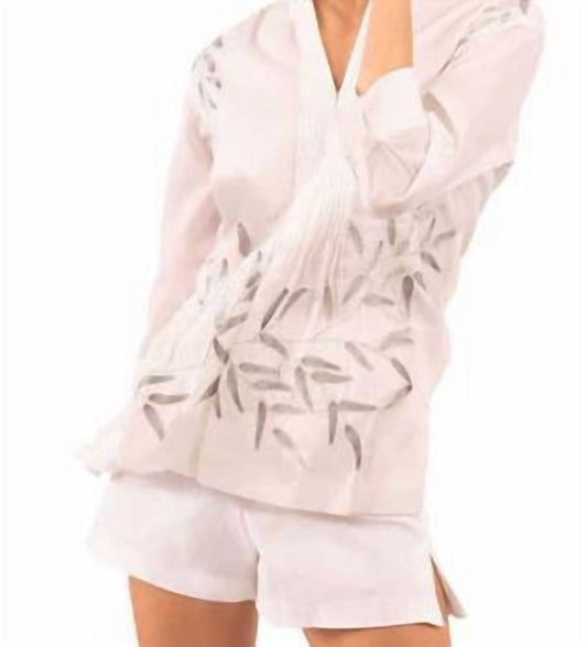 Gretchen Scott - Cotton Embroidered Whisper Tunic Top
