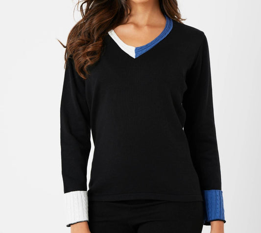 French Kyss - Braided V-Neck Top