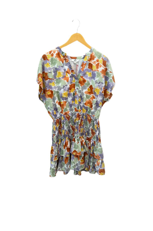 Entro - Entro Floral Smocked Waist Dress