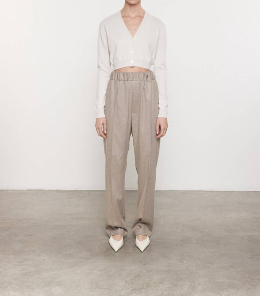 Enza Costa - CASHMERE CROPPED V-NECK CARDIGAN