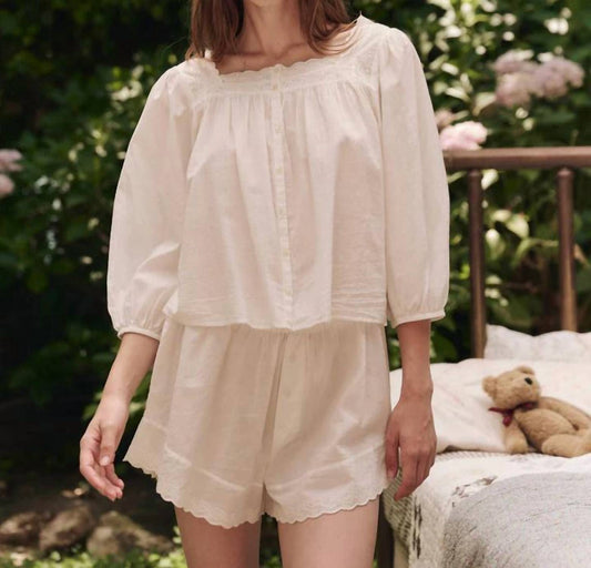 The Great. - Eyelet Tap Short