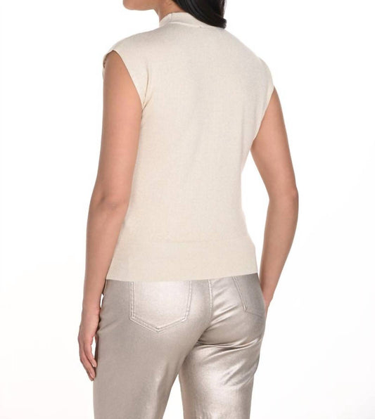 Frank Lyman - Sleeveless Mock Neck Pullover Top