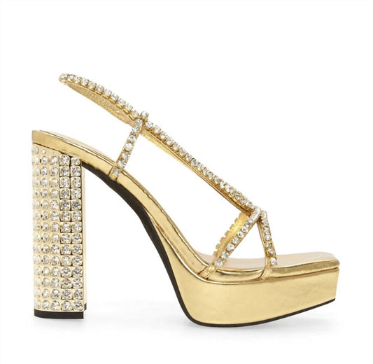 Jeffrey Campbell - Women's Embellished Sling Back Platform Sandal