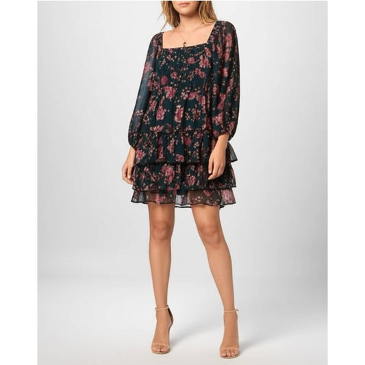 Band Of The Free - Mandy Floral Sheer Sleeve Dress