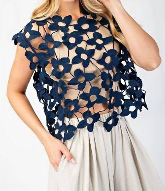 Gigio - Floral Lace Vest Top