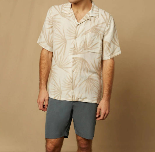 AIR LINEN CONVERTIBLE CAMP SHIRT